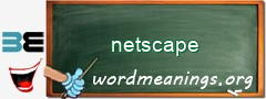 WordMeaning blackboard for netscape